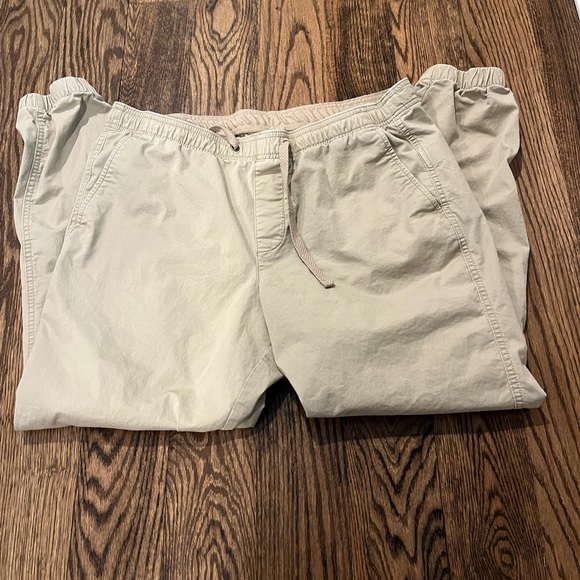 Gap beige twill joggers size large - Picture 2 of 9